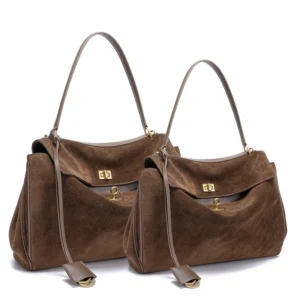 2025 Autumn Winter Women's Suede genuine leather Bag Shoulder Handbag Large Capacity Single Tote Bag Handbag Luxury Designer Bag