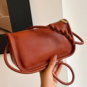 100%Real Cowhide Genuine Leather Sac Fashion Women Crossbody Bags For Ladies New High Capacity Shoulder Bag Handbag Female Purse