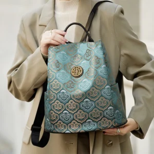 Limited New ZOOLER Handmade Cow Leather Backpack Women Fashion Bag Luxury Large Capacity Backpack Chinese Style #SC2050