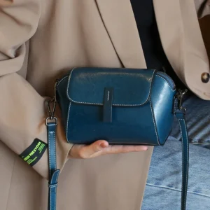 Women Oil Wax Cow Genuine Leather Crossbody Small Bag Female Fashionable Versatile Shoulder Shell Handbags Lady Casual Phone Bag