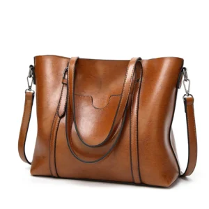 Women's Genuine Leather Tote Bag Waterproof Multi Purpose